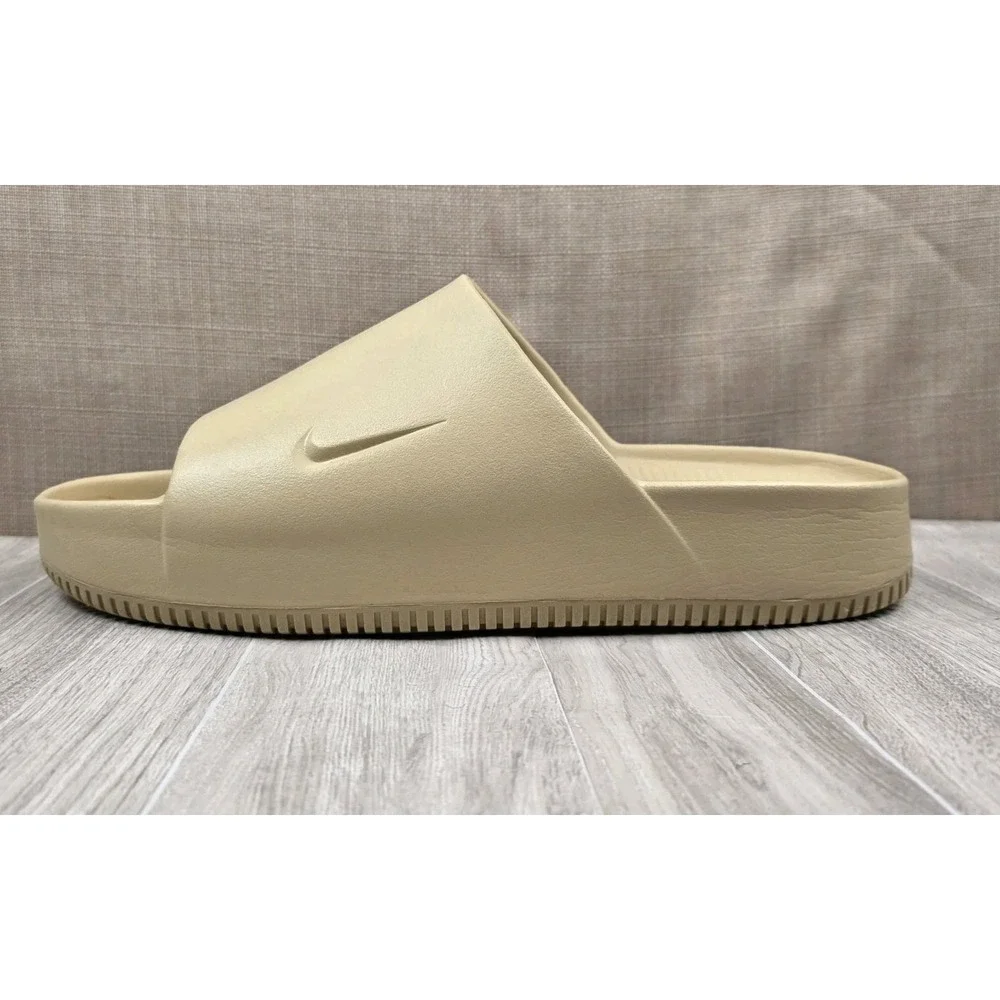 Nike Calm Slide Sesame Slip On Rubber Sandals Mens 13 Womens 14 Comfort Pool